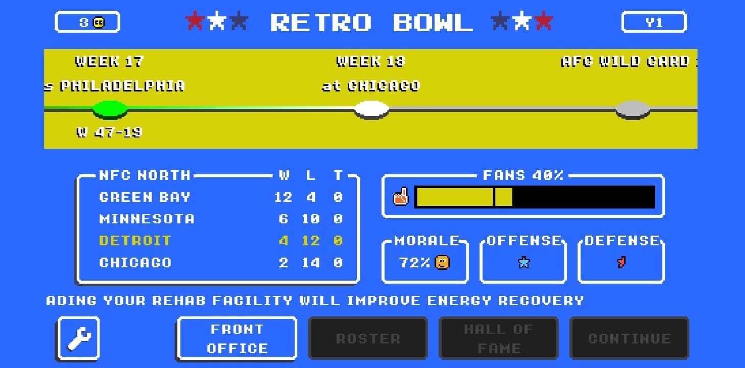 retro bowl mod menu