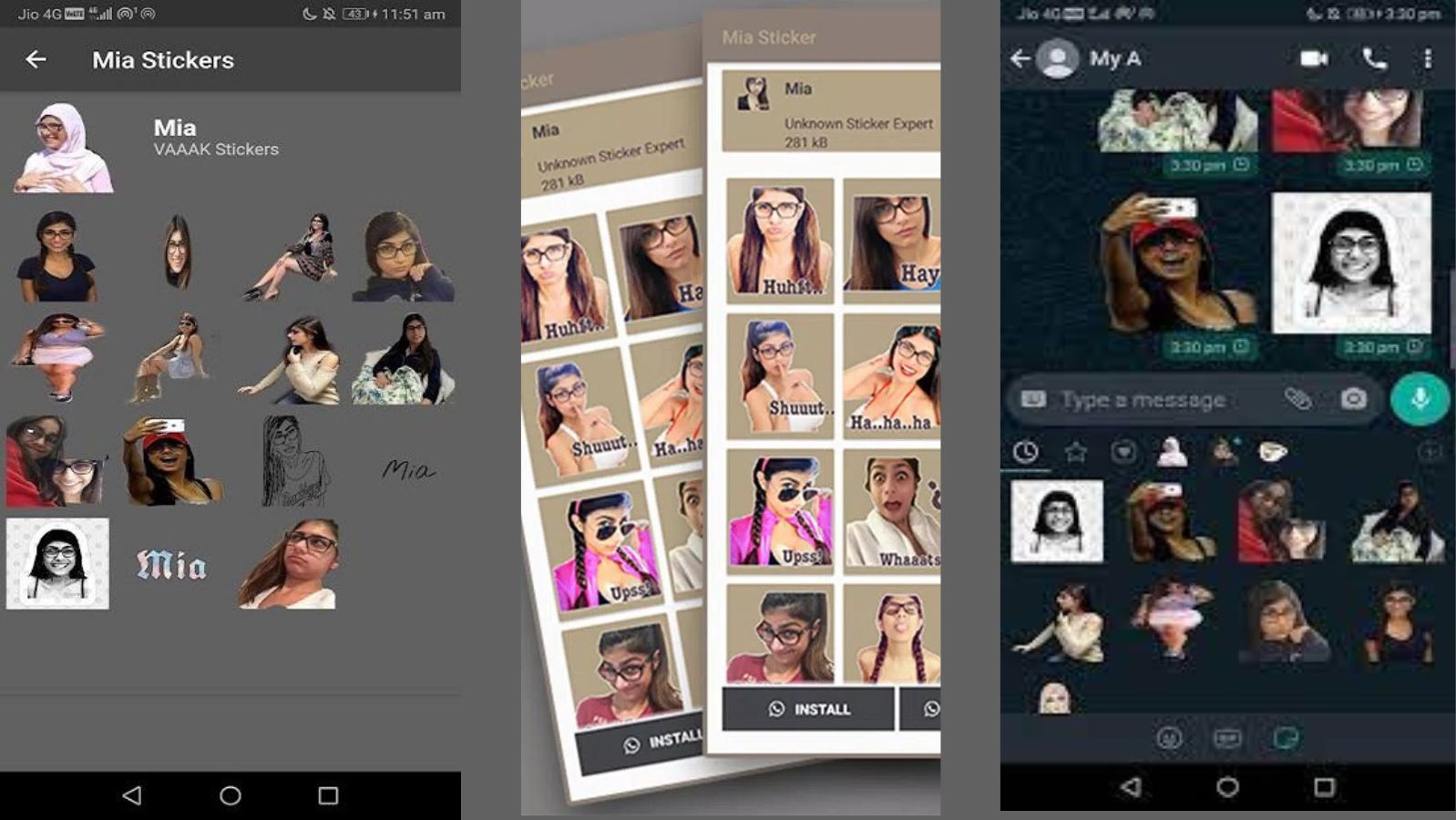 mia khalifa stickers whatsapp apk